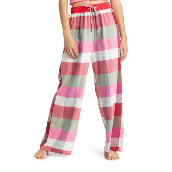 SALE New ~ BP. NORDSTROM ~ Red Checkered Plaid Flannel Pajama Pants Size 3X - Picture 1 of 6